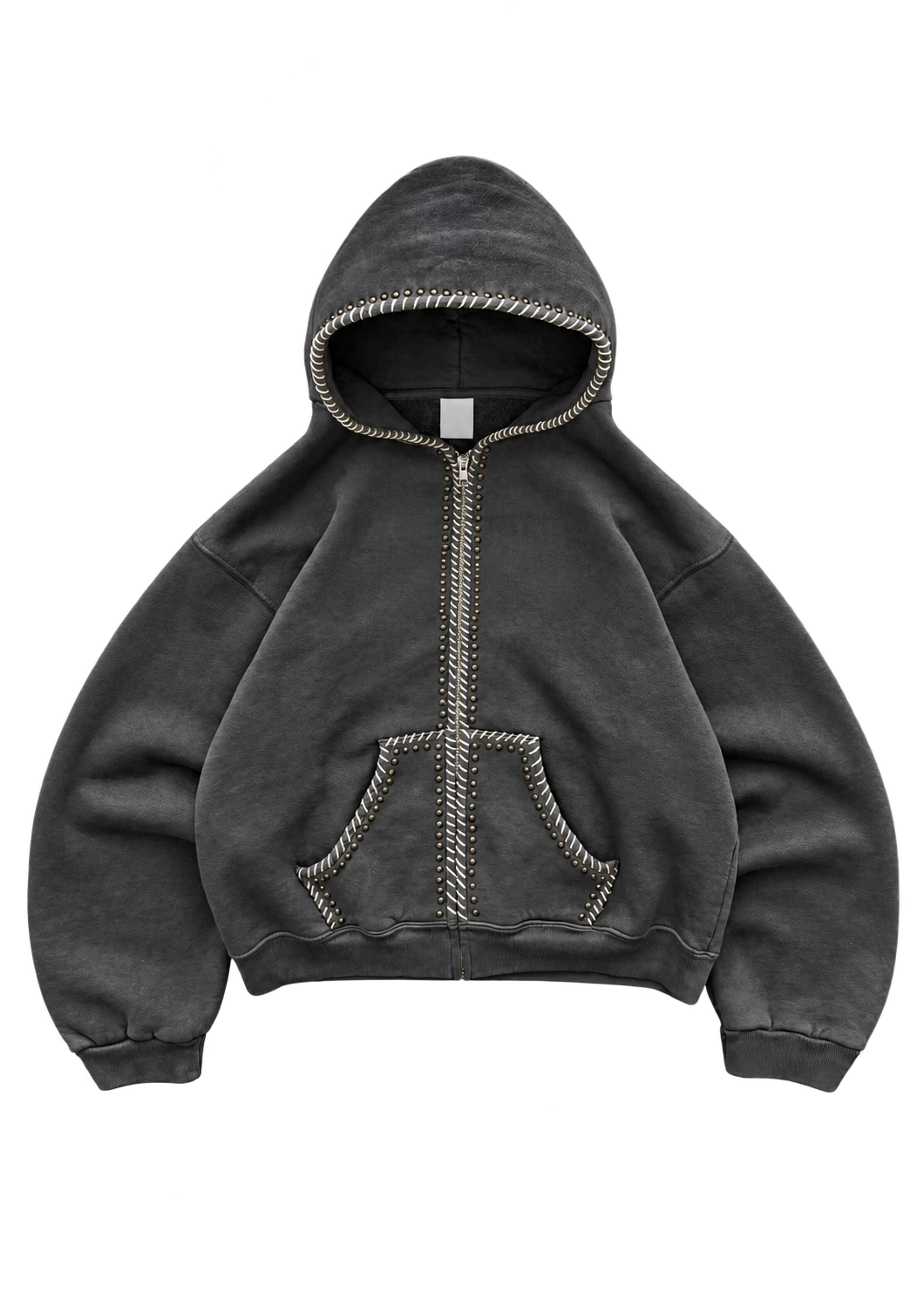 Studded Training Zip-Up - Black